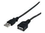 StarTech.com 6 ft Black USB 2.0 Extension Cable A to A