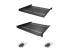 StarTech.com 2-Pack 1U Server Rack Shelf, Vented, 44lb Capacity, 16" Deep (CABSHELF116V2PK) - Multi-angle