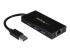 StarTech.com USB 3.0 Hub with Gigabit Ethernet Adapter - Right-angle