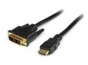 StarTech.com 6ft (1.8m) HDMI to DVI Cable, DVI-D to HDMI Display Cable (1920x1200p), Black, 19 Pin HDMI Male to DVI-D Male Cable Adapter, Digital Monitor Cable, M/M, Single Link