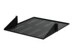 StarTech.com 2U Vented 19" 2-Post Network Rack Cabinet Shelf, 20in Deep Center Mount Cantilever Tray Rackmount Shelf for AV/Data Equipment Enclosure with Cage Nuts & Screws 75lb Capacity