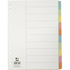 Faneblade A4 10-delt Karton Q-Connect