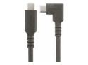StarTech.com 3ft (1m) Rugged Right Angle USB-C Cable, USB 10 Gbps, USB C to C Data Transfer Cable, 4K 60Hz DP Alt Mode, 100W Power Delivery