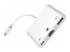 MicroConnect - Lightning till Ethernet / USB-C / USB-A - Undersidan