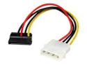 StarTech 6in 4 Pin LP4 to Left Angle SATA Power Cable Adapter