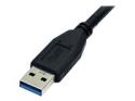 StarTech 0.5m (1.5ft) Black SuperSpeed USB 3.0 Cable A to Micro B