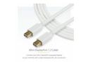 StarTech.com 1m 3ft White Mini DisplayPort 1.2 Cable M/M