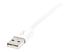 Startech 1m (3ft) White Apple 8-pin Lightning Connector to USB Cable for iPhone / iPod / iPad - Close up